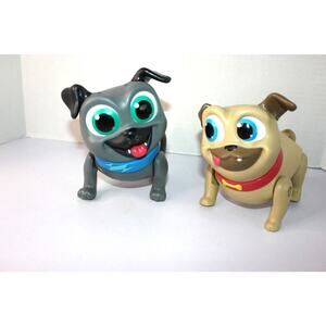 Disney Junior PUPPY DOG PALS Surprise Action Rolly & Bingo 6" Tall Walks & Talks